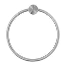 Bella Vista Mica Fluted Brushed Nickel Towel Ring