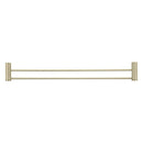 Bella Vista Mica Fluted French Gold Double Towel Rail - 800mm