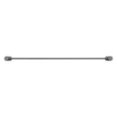 Bella Vista Mica Fluted Gun Metal Double Towel Rail - 800mm