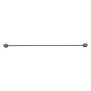 Bella Vista Mica Fluted Gun Metal Single Towel Rail - 800mm