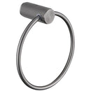 Bella Vista Mica Fluted Gun Metal Towel Ring