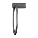 Bella Vista Mica Fluted Gun Metal Towel Ring