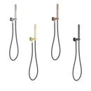 NERO ZEN SHOWER ON BRACKET WITH OUTDOOR SHOWER HOSE BRUSHED NICKEL