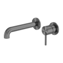 NERO Zen SS316L Wall Basin/Bath Mixer Seperate Back Plate 185mm/230mm Spout