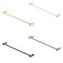 NERO ZEN NON-HEATED SINGLE TOWEL RAIL GRAPHITE (AVAILABLE IN 600MM AND 800MM)