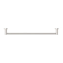 NERO MECCA SINGLE NON-HEATED TOWEL RAIL BRUSHED NICKEL (AVAILABLE IN 600MM AND 800MM)