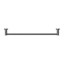 NERO MECCA SINGLE NON-HEATED TOWEL RAIL GUN METAL (AVAILABLE IN 600MM AND 800MM)