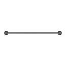 NERO MECCA DOUBLE NON-HEATED TOWEL RAIL GUN METAL (AVAILABLE IN 600MM AND 800MM)