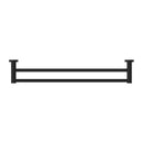 NERO MECCA DOUBLE NON-HEATED TOWEL RAIL MATTE BLACK (AVAILABLE IN 600MM AND 800MM)