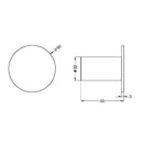 NERO MECCA ROBE HOOK II BRUSHED BRONZE