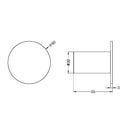 NERO MECCA ROBE HOOK II MATTE WHITE