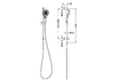 NERO MECCA SHOWER RAIL BRUSHED BRONZE