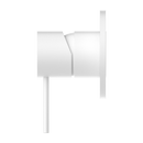 NERO MECCA SHOWER MIXER PLATE MATTE WHITE