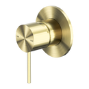 NERO MECCA SHOWER MIXER PLATE BRUSHED GOLD