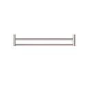 NERO MECCA DOUBLE NON-HEATED TOWEL RAIL BRUSHED NICKEL (ALSO AVAILABLE IN 600MM AND 800MM)