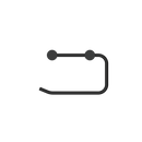NERO MECCA TOILET ROLL HOLDER MATTE BLACK