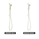 NERO OPAL SHOWER RAIL WITH AIR SHOWER BRUSHED GOLD