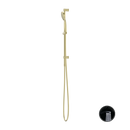 NERO OPAL SHOWER RAIL WITH AIR SHOWER BRUSHED GOLD