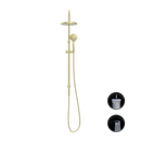 NERO OPAL TWIN SHOWER WITH AIR SHOWER 339MM BRUSHED GOLD