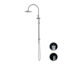 NERO OPAL TWIN SHOWER WITH AIR SHOWER BRUSHED NICKEL