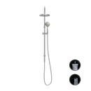 NERO OPAL TWIN SHOWER WITH AIR SHOWER BRUSHED NICKEL