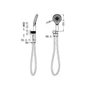 NERO OPAL SHOWER ON BRACKET BRUSHED NICKEL