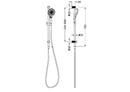 NERO OPAL SHOWER RAIL BRUSHED BRONZE