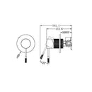 NERO OPAL SHOWER MIXER PLATE BRUSHED NICKEL