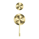 NERO OPAL SHOWER MIXER DIVERTER SEPARATE PLATE BRUSHED GOLD