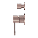 NERO OPAL SHOWER MIXER DIVERTER SEPARATE PLATE BRUSHED BRONZE