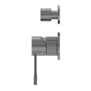 NERO OPAL SHOWER MIXER DIVERTER SEPARATE PLATE GRAPHITE