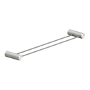 NERO OPAL NON-HEATED DOUBLE TOWEL RAIL BRUSHED NICKEL (AVAILABLE IN 600MM AND 800MM)