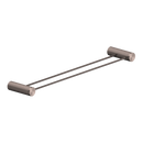 NERO OPAL NON-HEATED DOUBLE TOWEL RAIL BRUSHED BRONZE (AVAILABLE IN 600MM AND 800MM)