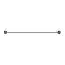 NERO OPAL NON-HEATED DOUBLE TOWEL RAIL GRAPHITE (AVAILABLE IN 600MM AND 800MM)