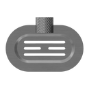 NERO OPAL SOAP DISH HOLDER 150MM GRAPHITE