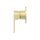 NERO BIANCA SHOWER MIXER PLATE BRUSHED GOLD