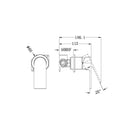 NERO BIANCA SHOWER MIXER PLATE CHROME
