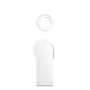NERO BIANCA SHOWER MIXER DIVERTER SEPARATE BACK PLATE CHROME