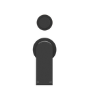 NERO BIANCA SHOWER MIXER DIVERTER SEPARATE BACK PLATE MATTE BLACK