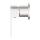 NERO BIANCA SHOWER MIXER PLATE BRUSHED NICKEL