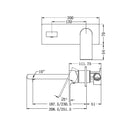 NERO BIANCA Wall Basin/Bath Mixer