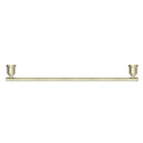 NERO YORK NON HEATED SINGLE TOWEL RAIL 600MM AGED BRASS