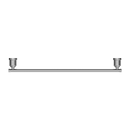 NERO YORK NON-HEATED SINGLE TOWEL RAIL 600MM CHROME
