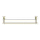 NERO YORK NON-HEATED DOUBLE TOWEL RAIL 600MM AGED BRASS
