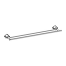NERO YORK NON-HEATED DOUBLE TOWEL RAIL 600MM CHROME