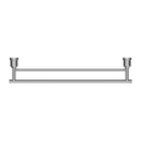 NERO YORK NON-HEATED DOUBLE TOWEL RAIL 600MM CHROME