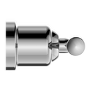 NERO YORK ROBE HOOK 80MM CHROME