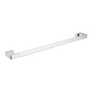 NERO PEARL NON-HEATED SINGLE TOWEL RAIL CHROME (AVAILABLE IN 600MM AND 800MM)