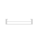 NERO PEARL NON-HEATED DOUBLE TOWEL RAIL CHROME (AVAILABLE IN 600MM AND 800MM)
