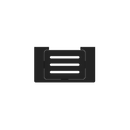 NERO PEARL SOAP DISH HOLDER 206MM MATTE BLACK